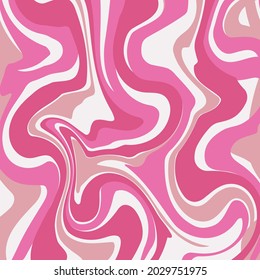 Psychedelic Groovy Retro Swirl Print Abstract 70s Trendy Aesthetic