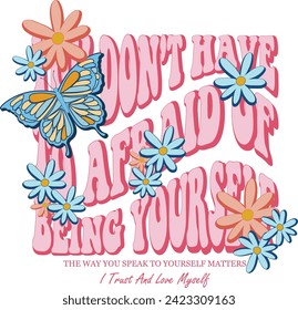 psychedelic groovy slogans butterfly flowers pink  svg