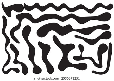 Psychedelic groovy trippy y2k retro seamless pattern in pink and mint green colors. Wavy and swirled brush strokes seamless pattern. Abstract liquid background for packaging design and advertisement.