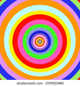 Psychedelic hypnotic infinite round. Artistic spiral shape. Vector drawing