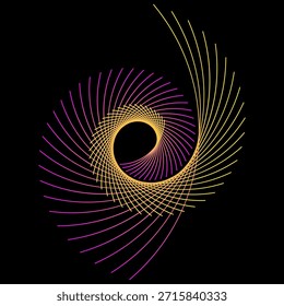 MOTIVO DE IMPRESSÃO CIRCULAR DE ILUSTRAÇÃO PSICODÉLICA

