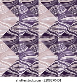 Psychedelic kaleidoscope seamless pattern. Geometric abstract mosaic ornament. Decorative design for fabric, textile print, wrapping paper, cover. Vector illustration