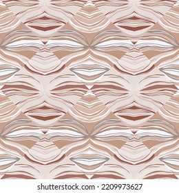 Psychedelic kaleidoscope seamless pattern. Geometric abstract mosaic ornament. Decorative design for fabric, textile print, wrapping paper, cover. Vector illustration