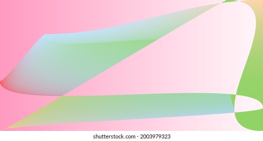 Psychedelic Layers Smooth Rainbow Minimal Gradient Mesh. Color Shape Futuristic Technology Blurred Background. Digital Pink Multicolor Fluid Smooth Surface. Modern Neon Dynamic Pastel Illustration.