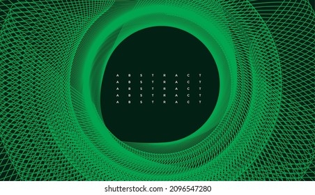 Psychedelic Linear Wavy green background