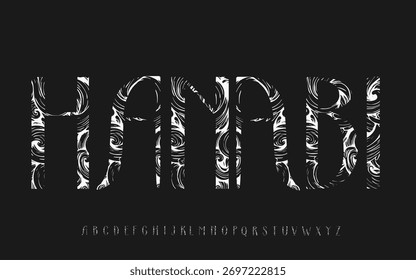 Psychedelic Liquid Font – Abstract Alphabet Typeface for Retro Poster and Creative Design