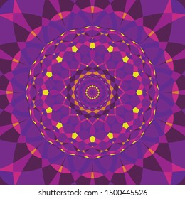 Psychedelic Mandala Kaleidoscope Seamless Pattern