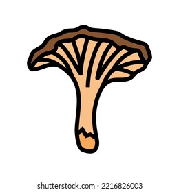 psychedelic mushroom color icon vector. psychedelic mushroom sign. isolated symbol illustration