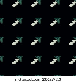 Psychedelic mushrooms seamless pattern. Magical fly agaric wallpaper. Design for printing, textile, fabric, fashion, interior, wrapping paper. Vector illustration