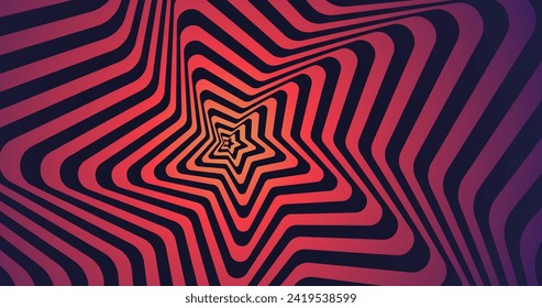 Psychedelic optical illusion background vector design in eps 10