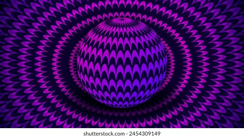 Psychedelic optical illusion background vector design in eps 10