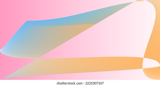 Psychedelic Pastel Minimal Dynamic Illustration. Fluid Layers Digital Futuristic Multicolor Gradient Mesh. Color Neon Modern Smooth Modern Design. Technology Rainbow Pink Shape Trendy Background.