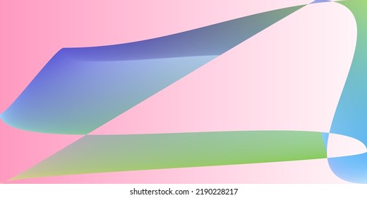 Psychedelic Pastel Smooth Dynamic Blurred Background. Fluid Futuristic Neon Technology Layers Gradient Mesh. Rainbow Modern Shape Color Illustration. Pink Minimal Digital Multicolor Modern Design.