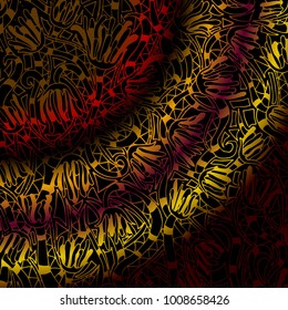 Psychedelic pattern, for meditation, soothing, twisting elements doodle drawn by hand.