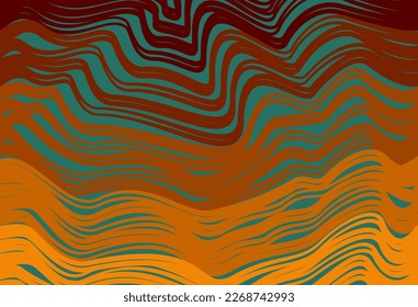 Psychedelic pattern vector design with color gradient.