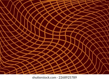 Psychedelic pattern vector design with crossed lines.