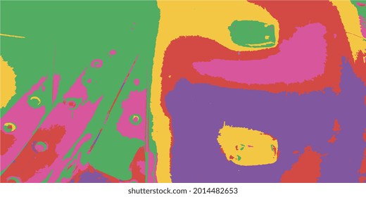 Psychedelic picture. Abstract spots with gradient. Vector illustration eps-10