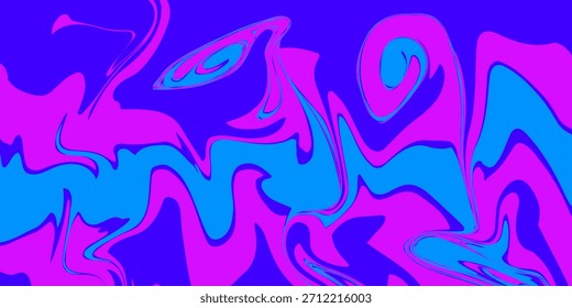 Psychedelisch rosa und blauen abstrakten Hintergrund. Flüssig fließende Farbe in violetten und blauen Farben mit einer hellen Oberfläche. Einfaches und modernes Konzept