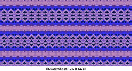 Psychedelic Purple and Blue Seamless Abstract Pattern