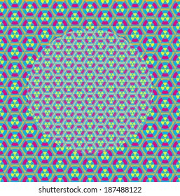 Psychedelic radioactive abstract seamless pattern vector illustration