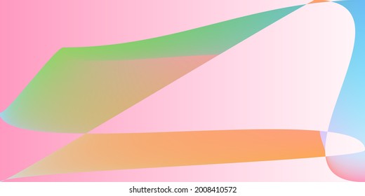 Psychedelic Rainbow Multicolor Color Original Background. Minimal Layers Pastel Pink Dynamic Gradient Mesh. Digital Fluid Smooth Neon Modern Design. Technology Futuristic Modern Shape Illustration.