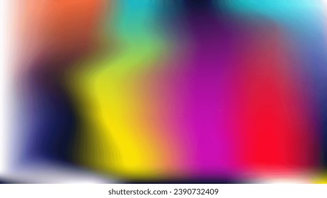 Psychedelic rainbow print. Multicolored mockup blurred ads poster. Lime white yellow red coral blue purple orange blur fog. Wallpaper for web, presentation, cards, flyers. Neon festival background. 