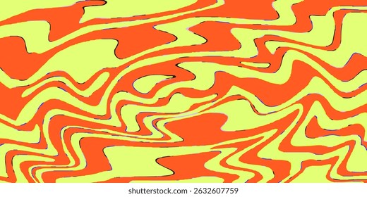 Psychedelic ripple wave background. Liquid marble groove texture. Ripple wave bg with abstract line. Psychedelic background. Vector illustration