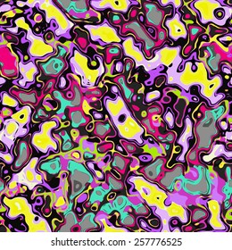 Psychedelic seamless acid background
