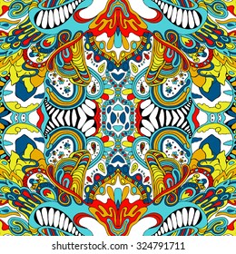 psychedelic seamless pattern