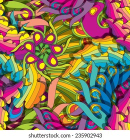 Psychedelic seamless pattern eps10