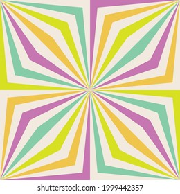 psychedelic seamless surface pattern design, bright rainbow colors, hippies art, optical illusion art