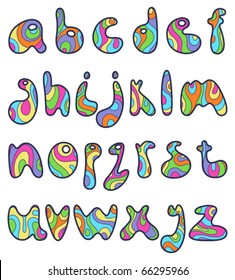 Psychedelic Small Letters