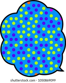 Psychedelic speech balloon 7
