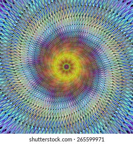 Psychedelic spiral fractal