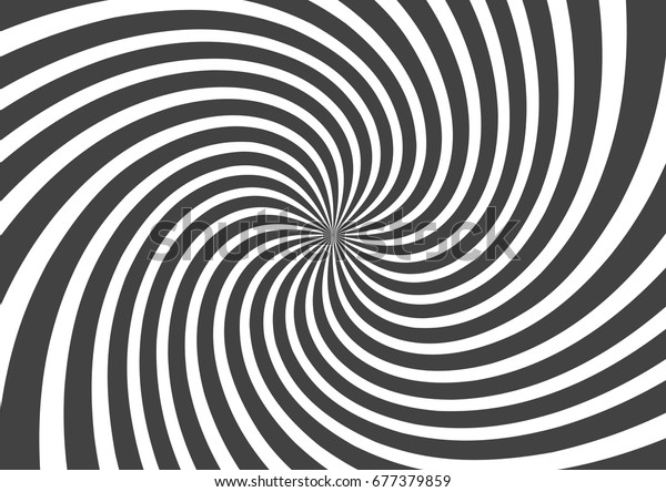 Psychedelic Spiral Radial Gray Rays Swirl Stock Vector (Royalty Free ...