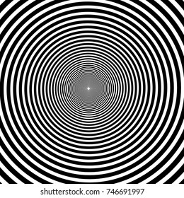 psychedelic spiral with radial rays, twirl, twisted comic effect, vortex backgrounds. Hypnotic spiral
