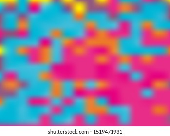 Psychedelic, surreal blurred gradient background. Bright color. Vector illustration