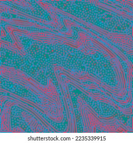 Psychedelic surrealistic abstract background. Organic pattern with colorful lines. 