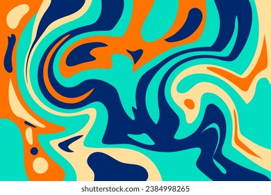 Psychedelic swirl acid wave rainbow line backgrounds in 1970s 1960s hippie style. y2k wallpaper patterns retro vintage 70s 60s groove. psychedelic poster background