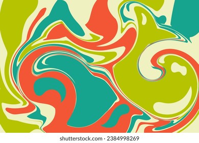 Psychedelic swirl acid wave rainbow line backgrounds in 1970s 1960s hippie style. y2k wallpaper patterns retro vintage 70s 60s groove. psychedelic poster background