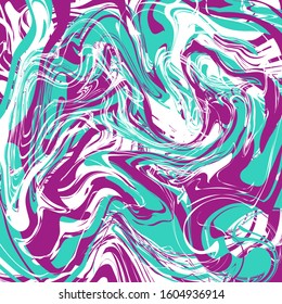Psychedelic swirl groovy abstract background. Marbling Texture. Fluid art painting. 