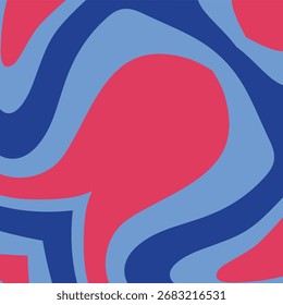 A psychedelic swirling pattern of vibrant pink and contrasting shades of blue creates an abstract and dynamic visual experience.