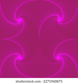 Espiral de plazas giratorias psicodélicas. Fondo abstracto lineal repetitivo. Patrón geométrico sin soldadura. Ilustración del vector