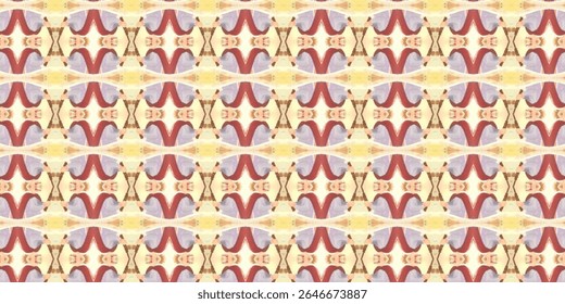 Psychedelic symmetrical pattern created from mirrored human images in warm pastel tones. Abstract and artistic kaleidoscope-style design perfect for visual and textile art.