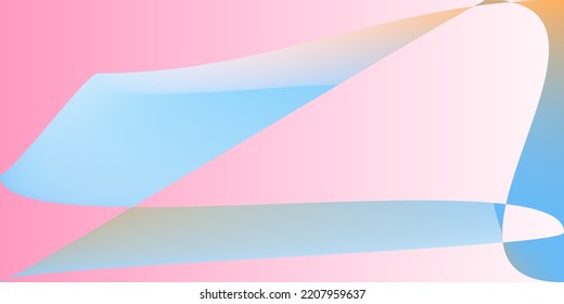 Psychedelic Technology Layers Neon Blurred Background. Shape Pastel Color Minimal Illustration. Smooth Pink Fluid Digital Modern Design. Dynamic Rainbow Multicolor Modern Futuristic Gradient Mesh.