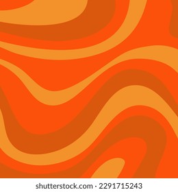 Psychedelischer Trippy-y2k-Retro-Hintergrund wirl. Einfache Vektorgrafik. Groovy Wave Print. Vintage-Hintergrund. Psychedelische Spirale