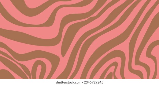 Psychedelic trippy y2k retro background swirl. Simple vector illustration. Groovy wave print.