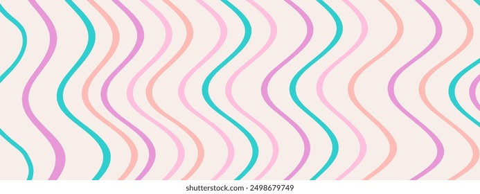 Psychedelic trippy Y2K retro background swirl. Simple vector illustration. Groovy wave print. Vintage background. Psychedelic groovy spiral