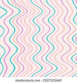 Psychedelic trippy Y2K retro background swirl. Simple vector illustration. Groovy wave print. Vintage background. Psychedelic groovy spiral