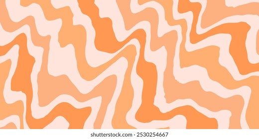 Psychedelic trippy y2k retro background vector design. Groovy abstract hippie pattern. Cool geometric wave texture.